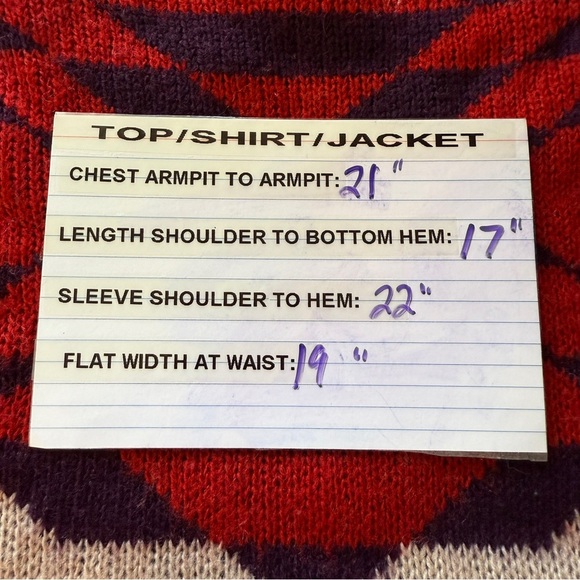 Charlotte Russe Geometric Sweater Crop Top Women’s Size Small Aztec Boho Tan Red - Picture 8 of 9